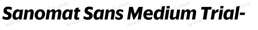 Sanomat Sans Medium Trial字体转换